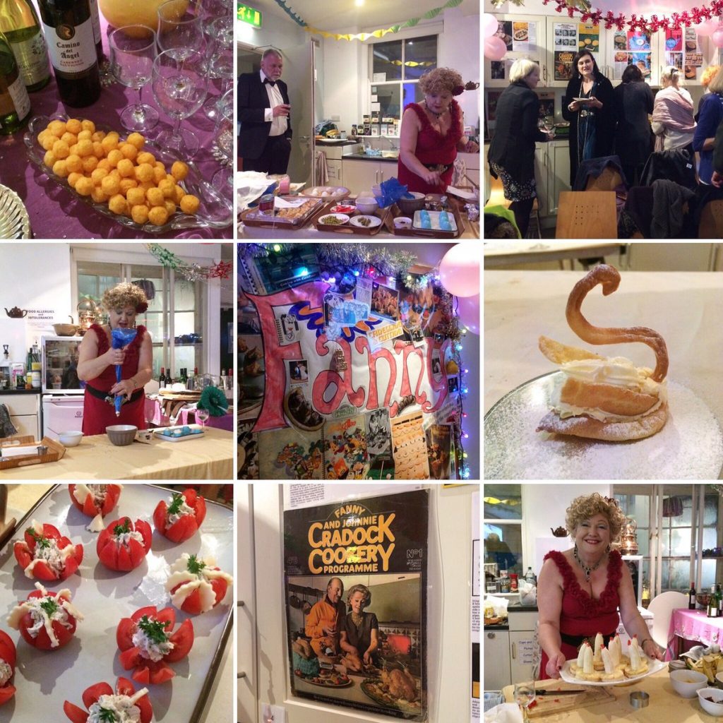 Scenes from the Fanny Cradock  Christmas Party 